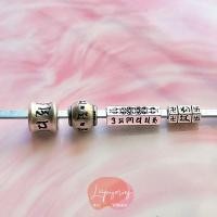 ราคา ชาร์มเงินแท้925 คาถาทิเบต กระดู กางเขน โครมฮาร์ท ทรงกระบอก อุปกรณ์ทำกำไล เสริมดวง ไว้ร้อยกำไล DIY CHARM (23125539984)