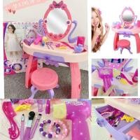 ราคา โต๊ะเครื่องแป้งเด็กครบเซต โต๊ะแต่งตัวเจ้าหญิง (4432547498)