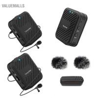 ราคา valuemalls SYNCO G1(A2) 2.4G ระบบไมโครโฟนไร้สาย 1 ตัวรับสัญญาณ 2 เครื่องส่งสัญญาณไมโครโฟนแบบหนีบเสื้อ 50M ช่วงการส่งข้อมูล 3.5 มม.ปลั๊กสำหรับสมาร์ทโฟนกล้องกล้องวิดีโอ Vlog สตรีมมิ่งสด (46708046705)