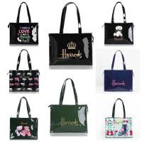 ราคา กระเป๋าสะพาย ใบใหญ่ กันน้ำ Harrods London Top-handle Shopping Bag (27284621904)