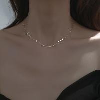 ราคา 925 sterling silver small love necklace, simple and personalized collarbone chain (25277009438)