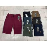 ราคา กางเกงขาสั้น 3 ส่วน ผ้ายืดเกาหลีแต่งแถบเนื้อผ้านิ่มยืดใส่สบายเอวมีเชือกรูดกระเป๋า2ข้าง B6107-86 (45105476635)