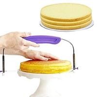 ราคา ที่แบ่งชั้นเค้ก แบบมีที่จับ สไลด์เค้ก แบ่งชั้นเค้ก เลื่อยแบ่งเค้ก cake slicer อุปกรณ์ เบเกอรี่ (9861307487)