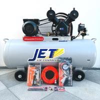 ราคา JET ปั๊มลม ปั๊มลมโรตารี่ ถังลม ปั๊มลมสายพาน ขนาด 150 ลิตร รุ่น FALCON-22150M มอเตอร์ 2 สูบ 3 แรงม้า (สินค้ามีตัวเลือก) (27725747437)