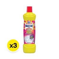 ราคา มาจิคลีน น้ำยาล้างห้องน้ำ พาวเวอร์สตรอง ขนาด 850มล.x3ขวด (40927034504)