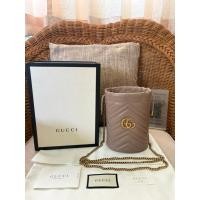 ราคา Like new‼️Gucci marmont mini bucket bag สีเบจนู้ด ของเเท้100% ใหม่ม้ากก‼️ (48857865780)