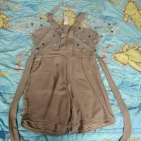 ราคา จั้มสั้นสีน้ำตาลอ่อน size S,M,L มีเชือกผูก (7139957939)