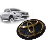 ราคา *ส่งไว* โลโก้ Toyota หน้ากระจัง Revo สีทองขอบสีดำ Chrome TRD (22443106924)