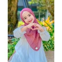 ราคา ผ้าคลุมผมเด็กมุสลิม ฮิญาบเด็ก ผ้าคลุมบาวาเด็ก บาวาเด็ก ติดลายเพชร (29661343444)