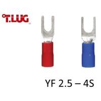 ราคา หางปลาแฉกหุ้ม YF 2.5 - 4S TLUG สีแดง/น้ำเงิน ถุงละ 100 ชิ้น (7297278899)
