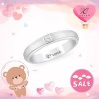 ราคา Carob Jewelry แหวนเพชรชาย ตัวเรือนทอง18K Gold ประดับเพชรเบลเยี่ยมแท้ มีใบรับประกัน Men's Classic Diamond Ring รหัส R1502 (5594383726)