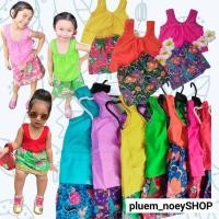 ราคา (แมทสีเองได้)เสื้อคอกระเช้า ผ้าถุง คอกระเช้าผ้าถุงสีจ๊าบ สุดแซ่บ (3900858237)