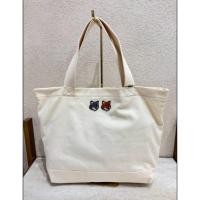 ราคา New Maison Kitsune tote Double fox head มือ1ของแท้ พร้อมส่ง **ทักรีเชคสต็อกรายวันก่อนกดค่า (29879833162)