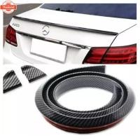ราคา KOSSO กว้าง 38 mm ตูดเป็ด ตูดเป็ดคาร์อน ตูดเป็ดเคฟล่า Ducktail spoiler ลิ้นยาง ติดท้ายฝากระโปรง ดำ ซามูไร samurai Carbon (27741448549)