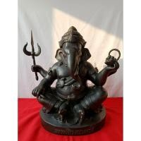 ราคา พระพิฆเนศ รุ่นแรก กรมศิลปากร ปี2540 หน้าตัก 12 นิ้ว เนื้อทองเหลืองรมดำ (50207299627)