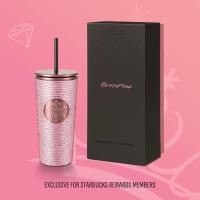 ราคา Starbucks BLACKPINK Bling Cold Cup แก้วหนามคริสตัล BLACKPINK ของแท้ (22249304267)