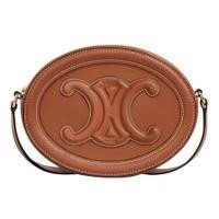 ราคา CELINE ของแท้ 100% เซลีน crossbody shoulder bag แฟชั่น กระเป๋าสะพาย หนังที่ทนทาน Oval shaped bag (43112267443)