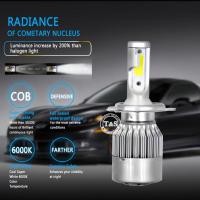 ราคา **ลดล้างสต๊อก** LED ไฟหน้ารถยนต์ LED รุ่น C6 (38W / 7,600 LM /set) รับประกันของแท้จาก NAO มีใบประกัน (2854355549)