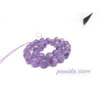 ราคา อเมทิสต์ (Amethyst)เป็นหินที่มีสีม่วงอ่อน ขนาด 8 มิล แบบเเพ็ค (5654812215)