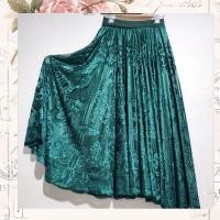 ราคา กระโปรงยาวสีเขียวมรกต (29008650392)