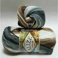 ราคา เส้นด้ายถักผ้าบาติก Alize Burcum 5742 (4482864044)