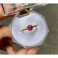 ราคา แหวนพลอยทับทิม เงินแท้ชุบทองคำ (16177219669)