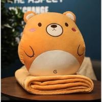 ราคา ตุ๊กตาหมอนผ้าห่มสอดมือได้ ผ้าห่มนาโน ลายปักอย่างดี ผ้านุ่มมาก (20177317932)
