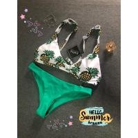 ราคา Primmii ชุดว่ายน้ำ ทูพีช บิกินี่ bikini รอบอก 32 ลายสับปะรด ZAFUL (8330789665)
