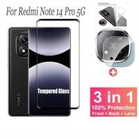 ราคา 3 ใน 1ตัวป้องกันหน้าจอ ฟิล์ม Redmi Note 14 Pro 5G 4G ฟิล์ม กระจกนิรภัยสําหรับ Xiaomi Redmi Note 14 Pro 13 12 11 Pro Plus 5G 4G ฟิล์มกระจก & ฟิล์มกล้อง & ฟิล์มหลัง (25890445696)
