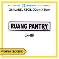 ราคา GM SMALL LABEL PANTRY ROOM LK-188 - MARKER BOARD - กระดานอะคริลิก GUIDE (48208031337)