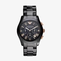 ราคา Emporio Armani นาฬิกาข้อมือผู้ชาย Ceramica Chronograph Black Dial Black รุ่น AR1410 ของแท้ 100% มีการรับประกัน 2 ปี คืนส (6439244811)