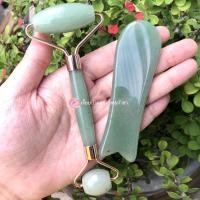 ราคา พร้อมส่ง Set กัวซา ลูกกลิ้งหินนวดหน้า หยก หินหยก ลูกกลิ้งหยก กัวซาหยก หยกนวดหน้า ลูกกลิ้งนวดหน้า (7537137755)