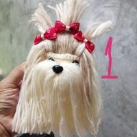 ราคา กระเป๋า​น้องหมาใส่เหรียญไหมพรม (6217708316)