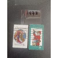ราคา USA36 united state of America 1972 แสตมป์คริสต์มาส ครบชุด 2 v ใช้ (53856049849)
