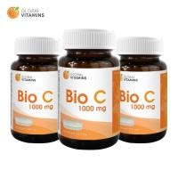 ราคา [แพ็ค 3 ขวด] ไบโอซี วิตามินซี 1000 มก. โกลบอลวิตามิน Bio C Vitamin C 1000 mg Global Vitamins วิตามินซีพลัส บิลเบอร์รี่ (25262148929)