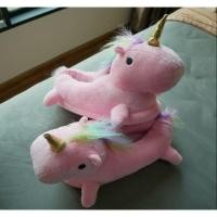 ราคา ของใหม่ รองเท้าใส่ในบ้านลาย unicorn (2062555872)