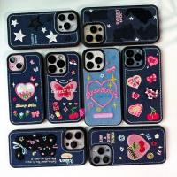 ราคา [i16] พร้อมส่งT6S30&A4 Set case เคสยีนส์กระต่ายหมายจันทร์,ดวงดาว สำหรับ iPhone+AirPods เคสผ้า เคสไอโฟน 14plus,16Promax (23739809555)