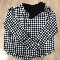 ราคา เสื้อลายสก็อต เปิดไหล่ข้างเดียว (1565091991)