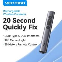ราคา Vention Wireless Presentation Pen พรีเซ็นเตอร์ไร้สาย Laser Pointer 2.4GHz Wireless Page Turning Pen PowerPoint Presenter for PPT Windows (26127711716)