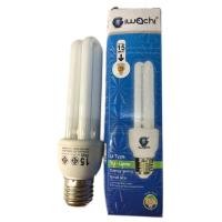 ราคา iwachi หลอดตะเกียบธรรมดา 2U 15W แสงขาว ขั้วE27 หลอดประหยัดไฟ 170-265V (19243635577)