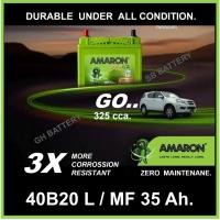 ราคา AMARON - GO /40B20L / MF 35Ah. พร้อมใช้ ไม่ต้องเติมน้ำ /สำหรับเก๋ง <1500cc. (28579820044)