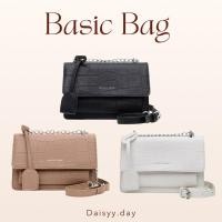 ราคา basic bag กระเป๋าสะพายลายหนังจระเข้ (11185626733)