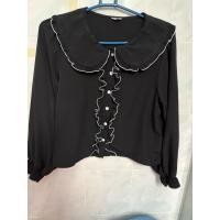 ราคา เสื้อแขนยาวสีดำคอบัว (53950766068)