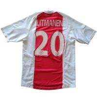 ราคา เสื้อบอลแท้ ทีมอาเเจ็กซ์ อัมสเตอร์ดัมเหย้า ปี2002-03 LITMANEN#20ป้ายคอไซส์ S มือสอง สภาพดีมาก วัดหน้าผ้าอก 40"ยาว 26-29" (42129735840)