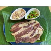 ราคา หมูแดดเดียวติดมันสันคอเนื้อนุ่ม ติดมันสูตรหมูบ้านเฮา (23788786921)