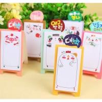 ราคา โพสอิทตั้งได้ โน้ตตั้งโต๊ะ Post-it กระดาษโน้ตมีกาว ลายการ์ตูน (8613731342)