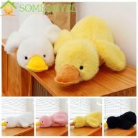 ราคา SOMEDAYZL Huggable Duck Plush Toy, PP Cotton Fluffy Long Hair Duck Plush Doll, น่ารักสบายการ์ตูน Interactive เป็ดตุ๊กตาสัตว์ของเล่นวันเกิดงานปาร์ตี้ (57956366023)