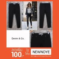ราคา DENIM & CO Skinny Pants สีดำ ⚡ส่วนลด 100 ฿ ใส่โค้ด "NEWNOYE" ❤ (633314408)