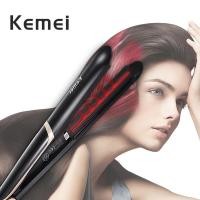 ราคา KEMEI เคเมอิ กม-2219 เครื่องหนีบผมอินฟาเรด 2 ใน 1 เครื่องหนีบผมตรงและลอน ควบคุมอุณหภูมิ (43005815281)