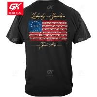 ราคา เสื้อยืดผ้าฝ้ายดีไซน์ธงชาติ Betsy Ross สำหรับคนรักรักชาติ | สไตล์วินเทจ (47354666849)